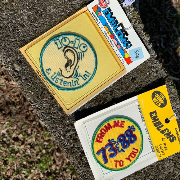 Set of 2 Vintage Trucker Patches - Picture 1 of 2